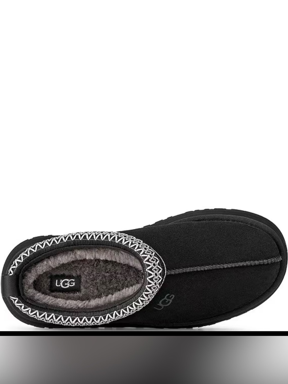UGG Tazz Black Suede Slip-On Platform Clog size 7 - Picture 5 of 6